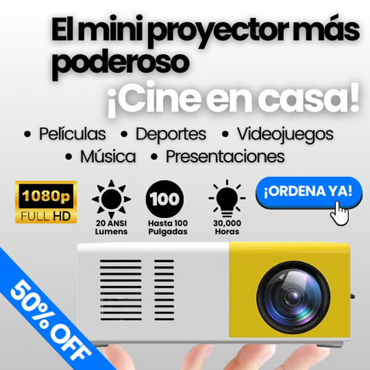 Mini Proyector de Vídeo LED HD Portátil