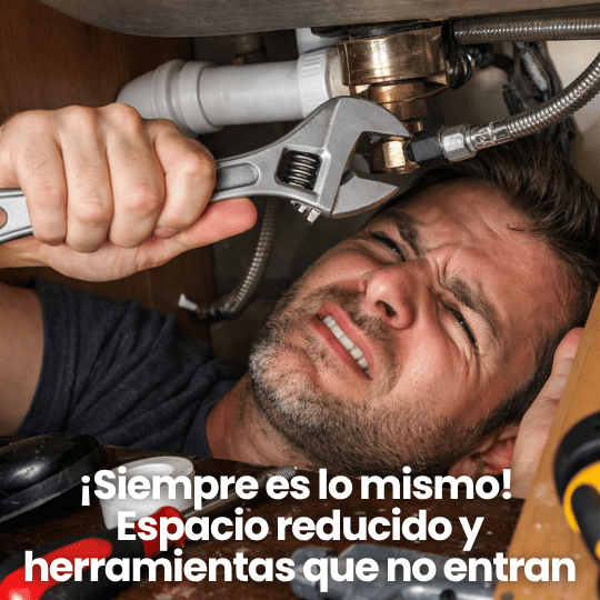 Llave Multifuncional 8 En 1 para Instalar y Aflojar Tuercas en Espacios Díficiles