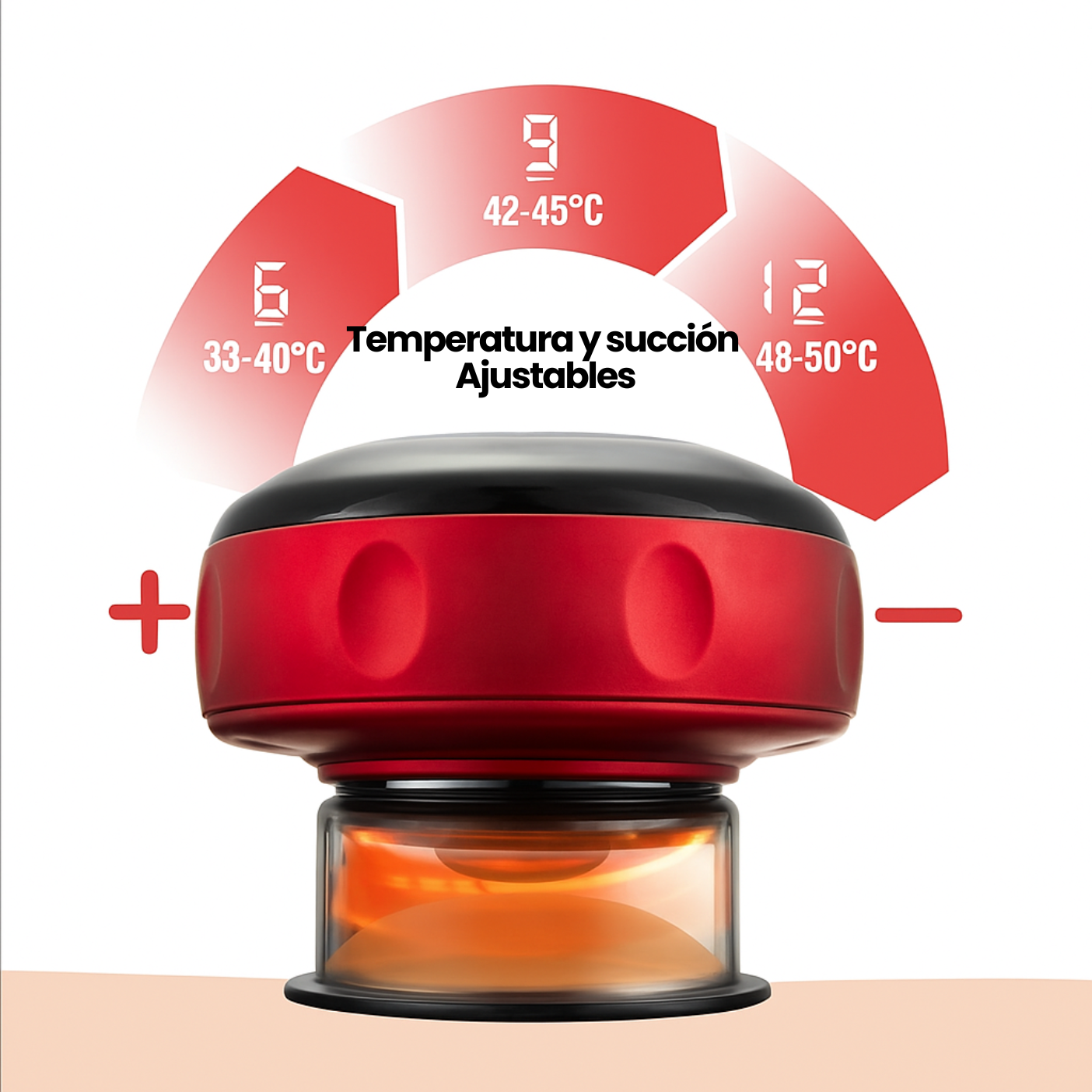 Ventosa Terapéutica de succión al vacío para Dolores, Circulación y Detox - Masajes Terapéuticos