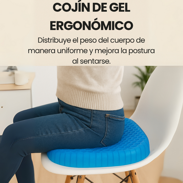 Cojín de Gel Ultra Suave - Previene Hemorroides y Mejora circulación