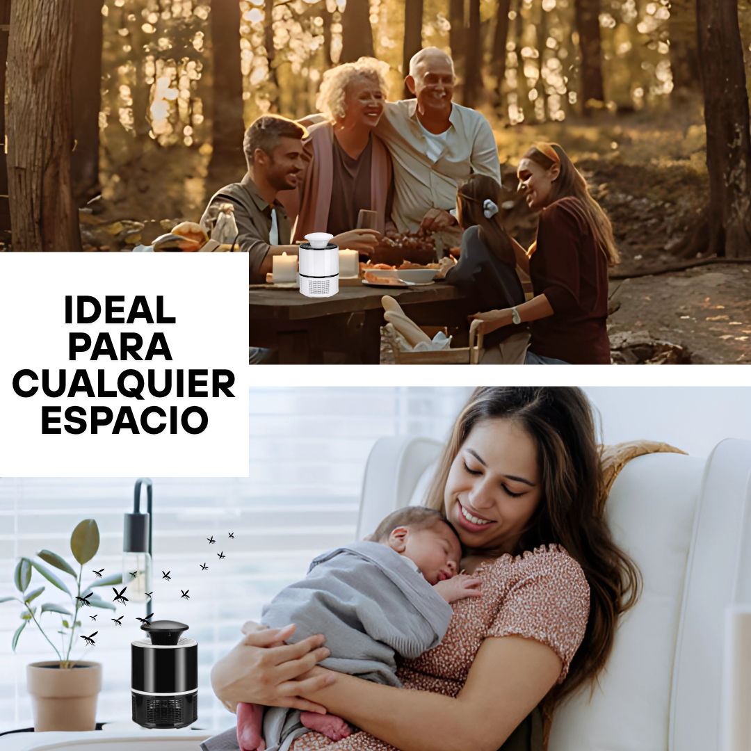 Lámpara Traga Mosquitos - Succiona moscos e insectos!