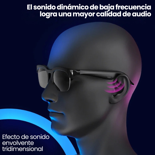 Lentes Inteligentes Bluetooth con Bocinas y Micrófono Integrado