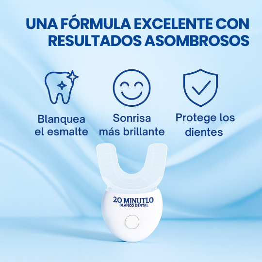 Kit Blanqueador Dental - ¡Blanquea hasta 8 tonos en 20 minutos!