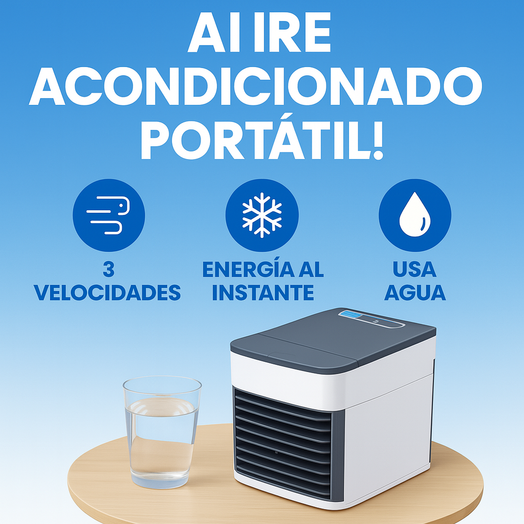 Mini Aire Acondicionado - Enfriador de Aire Portátil