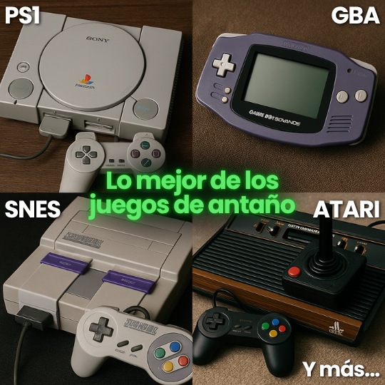 Consola de Videojuegos Retro 4K con 10,000 Juegos Clásicos Plug & Play + 2 Controles Inalámbricos