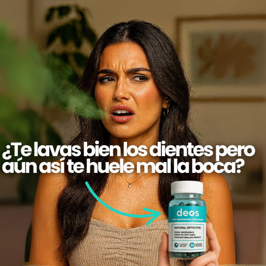 Deos - Suplemento Desodorante Interior - ¡Elimina el mal olor corporal desde adentro!