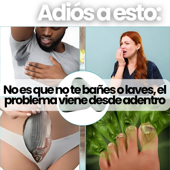 Deos - Suplemento Desodorante Interior - ¡Elimina el mal olor corporal desde adentro!