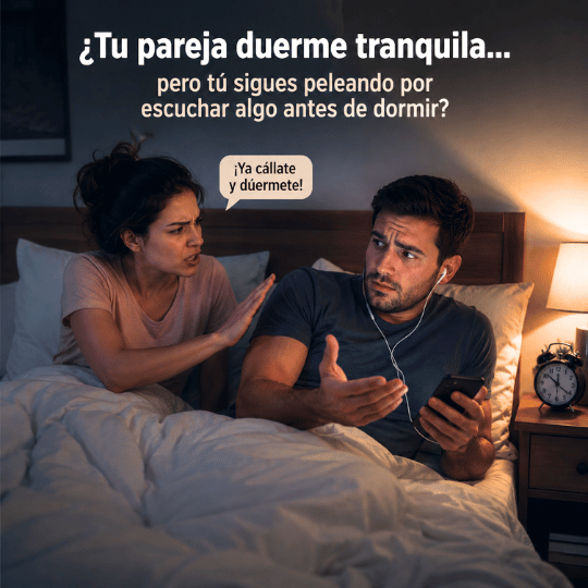 Bocina Invisible para Dormir Bajo Almohada Bluetooth con Ruido Blanco