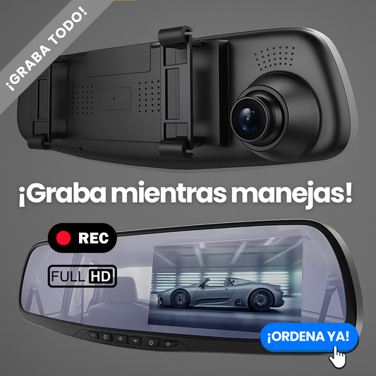 Espejo retrovisor con Cámara y Pantalla + Camara trasera