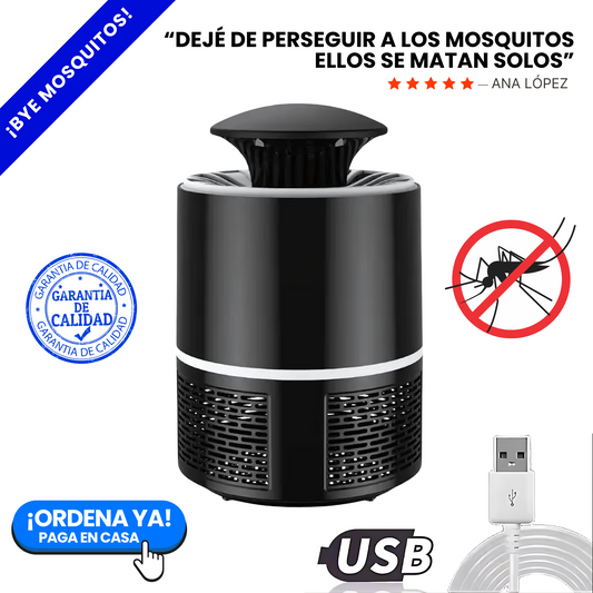 Lámpara Traga Mosquitos - Succiona moscos e insectos!