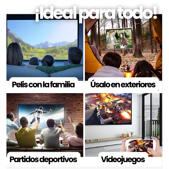 Mini Proyector de Vídeo LED HD Portátil