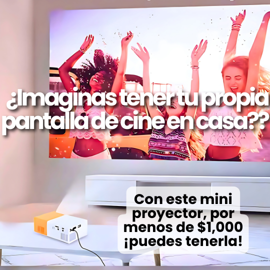 Mini Proyector de Vídeo LED HD Portátil