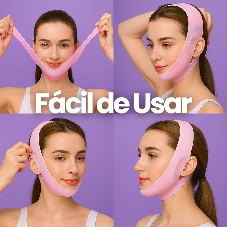 Moldeador Facial para Papada y Mejillas - Efecto Lifting - Reafirma y Reduce Volumen