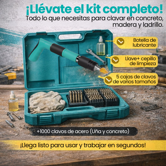 Pistola Fijadora de Clavos de Alta Precisión