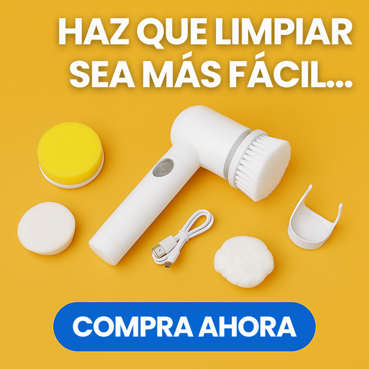 Cepillo Eléctrico - Magic Spin Brush® - Limpieza Rápida, Práctica y Efectiva con sólo apretar un botón