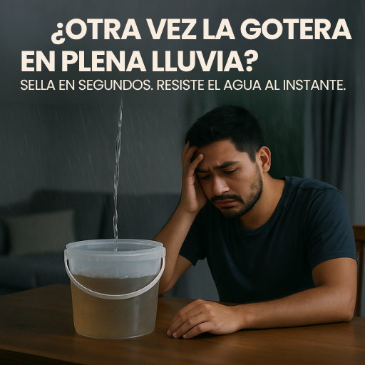 Cinta Impermeabilizante Tapa Goteras, anti-humedad y anti-filtraciones de auga - 5 CM de ancho
