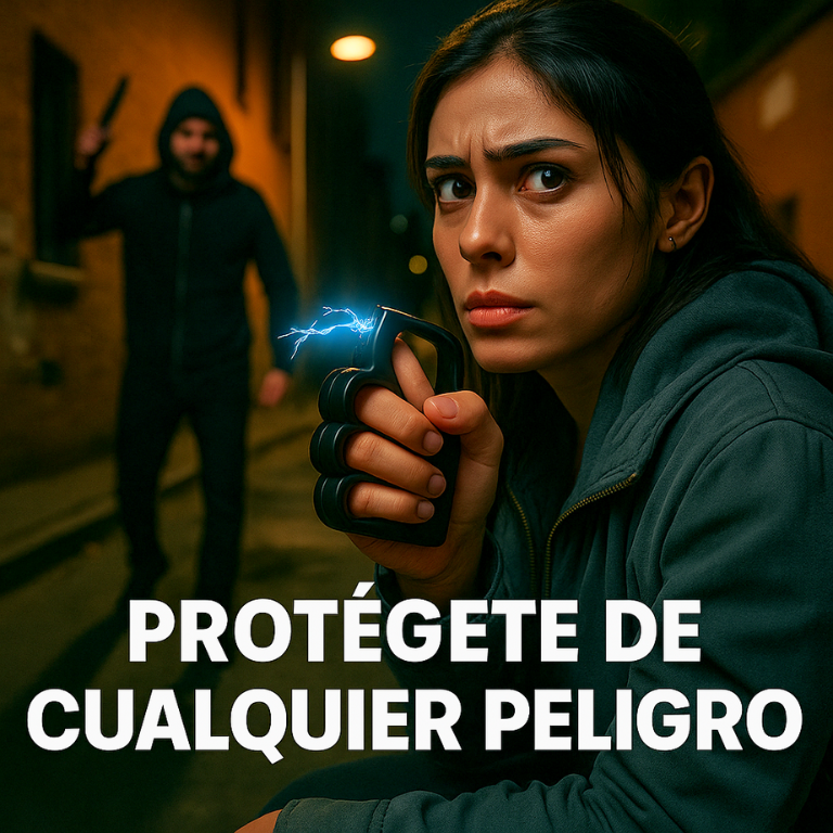 Manopla Eléctrica de Autodefensa - Taser tipo boxer con descarga de Electroshock