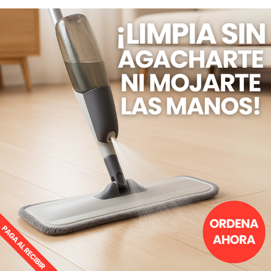 Trapeador con Atomizador y Accesorios - ¡Trapea como todo un Pro!