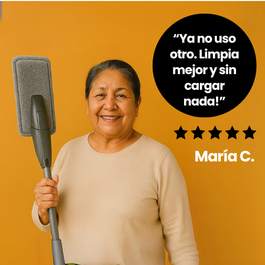 Trapeador con Atomizador y Accesorios - ¡Trapea como todo un Pro!