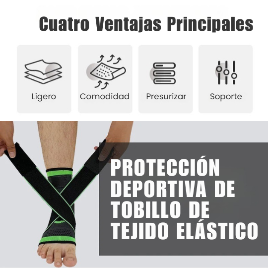 Tobillera de Compresión Terapéutica - Alivio, soporte y protección para tus tobillos y tendones