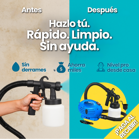 Pistola Eléctrica para Pintar con Compresor Portátil 650W