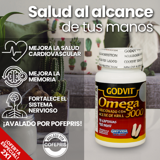 Suplememto Omega 3000 Cofepris 60 cap
