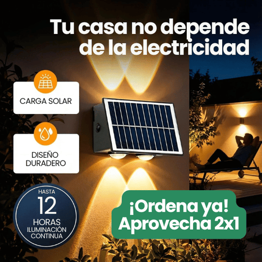 Lampara de Luz Solar Recargable Portátil-¡Ideal para Emergencias, No Necesitas de Electricidad!