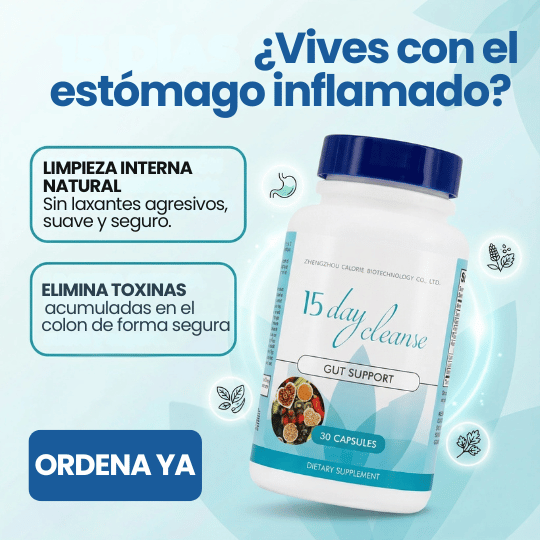 Suplemento Detox de Colon 15 Días - ¡Saca todo de forma Natural!