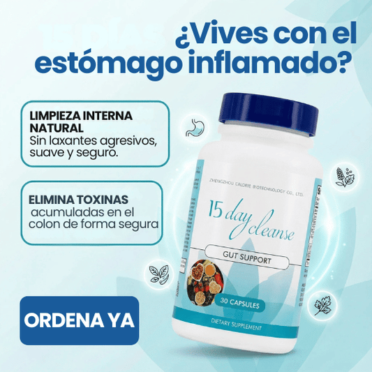 Suplemento Detox de Colon 15 Días - ¡Saca todo de forma Natural!