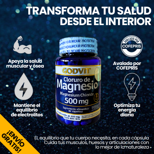 Suplemento Cloruro de Magnesio Cofepris