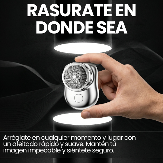 Rasuradora Eléctrica Portátil de Bolsillo para Hombre - Afeitado Rápido