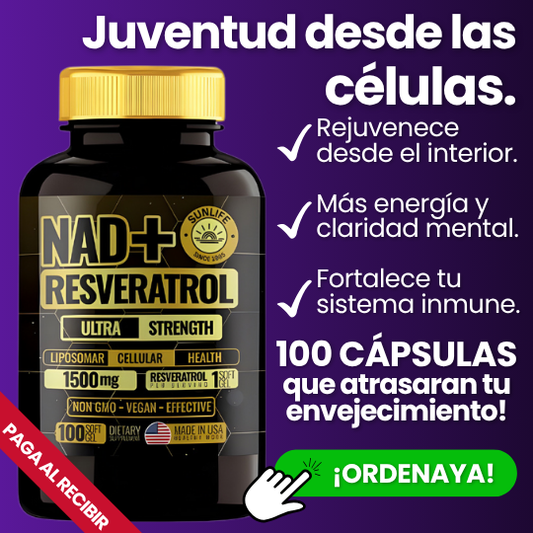 Suplemento NAD+Resveratrol 100 Capsulas