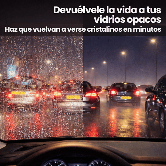 Cepillo Limpiador De Vidrios para Autos Removedor de Grasa y Pelicula Aceitosa