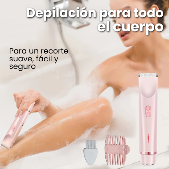 Rasuradora Femenina Vello Íntimo 2 en 1 - ¡Piel Ultra Lisa sin rastro de vello!