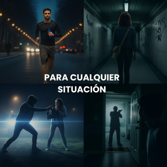 Manopla Eléctrica de Defensa Personal - Táser con empuñadura para descarga de Electroshock