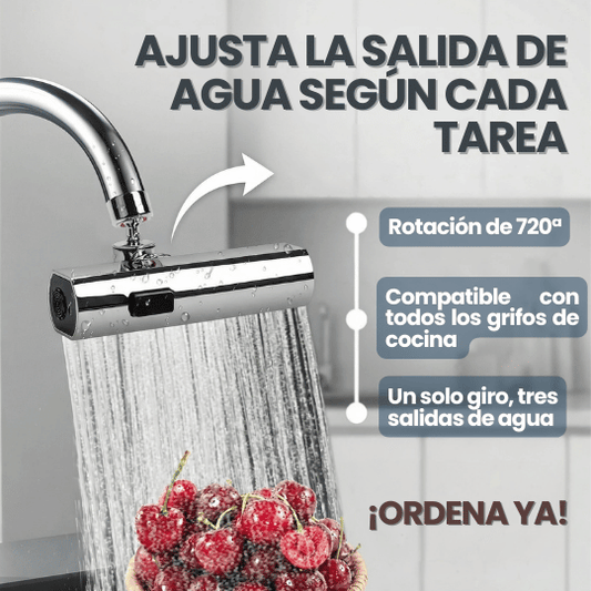 Extensor de Grifo Giratorio con 4 Tipos de Salidas de Agua - ¡Promo 2x1!