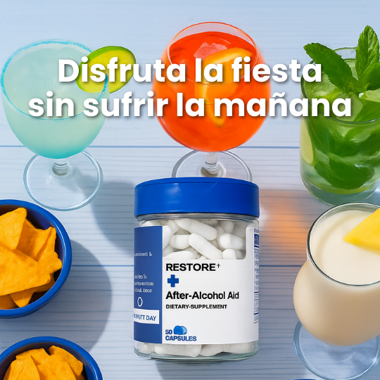 RESTORE® Capsulas Para La Cruda - ¡Despierta como nuevo, sin resaca!