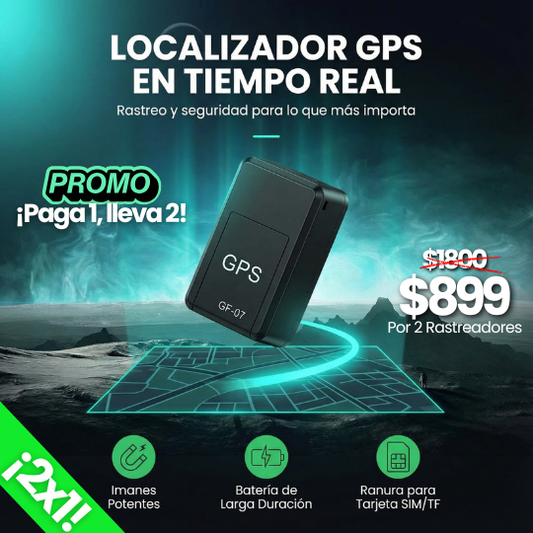 Mini GPS Localizador en Tiempo Real para Vehículos, Motos y Paquetes