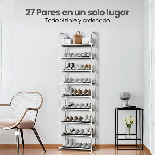 Zapatero Organizador de 9 niveles para 27 Pares