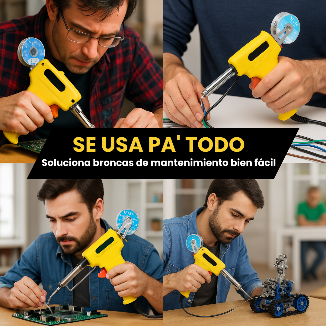 Cautín tipo Pistola para soldadura de Estaño (60W) - Pistola para soldar