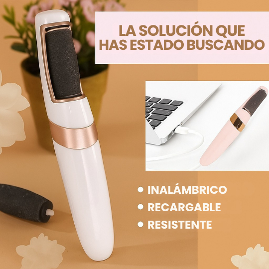 Removedor de Callos Eléctrico Recargable – ¡Pies Suaves al Instante y desde casa!
