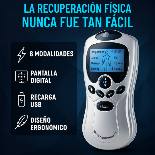 Electroestimulador Muscular de 4 Electródos