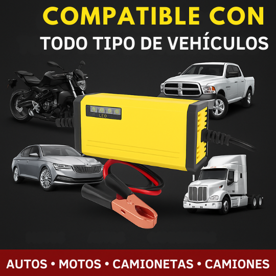 Cargador De Baterías Automotriz Intelige