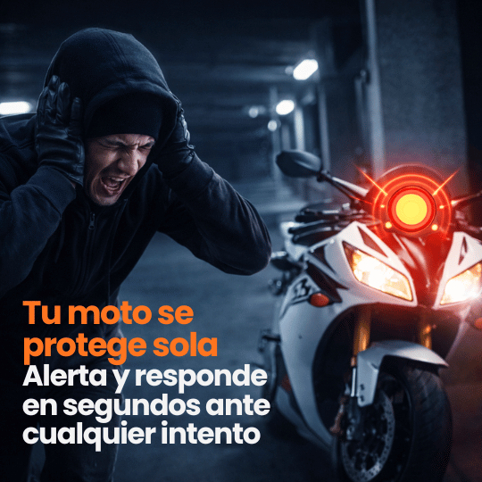 Alarma Antirrobo para Moto con Búsqueda de Moto y Control Remoto - Sirena Potente