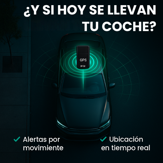 Mini GPS Localizador en Tiempo Real para Vehículos, Motos y Paquetes