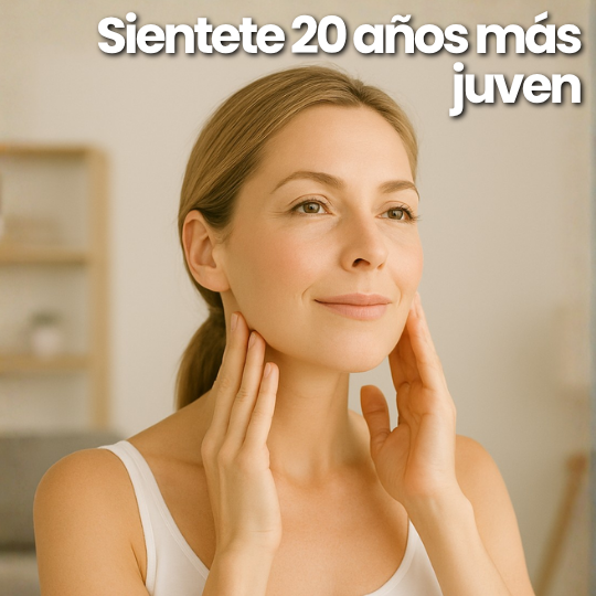 Masajeador Facial y de Cuello - Estira y Reafirma la piel para eliminar arrugas sin cirugía
