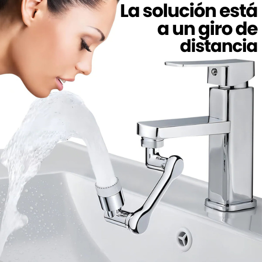 Extensor de Grifo Universal - ¡Giratorio 360° con Doble Modo de Agua!