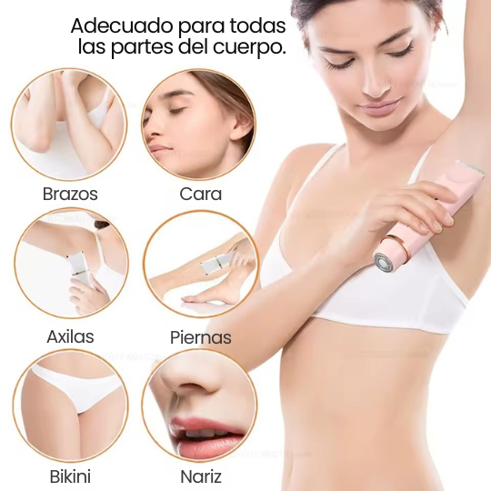 Rasuradora Femenina Vello Íntimo 2 en 1 - ¡Piel Ultra Lisa sin rastro de vello!