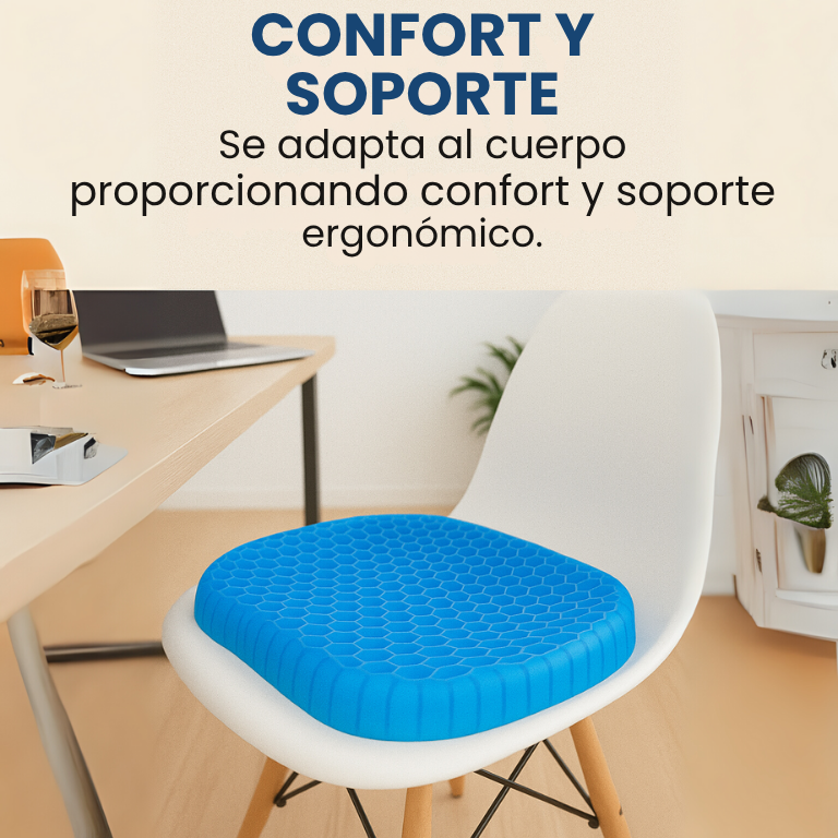 Cojín de Gel Ultra Suave - Previene Hemorroides y Mejora circulación