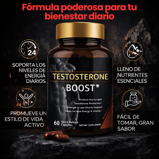 Suplemento Testosterone de Maca para Fuerza y Definición Muscular 60 cap